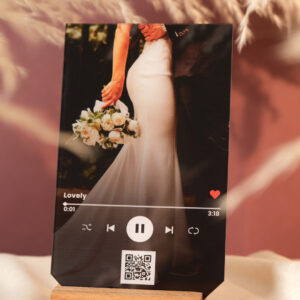 16x24 Cm Dik. Pleksi Ahşap Stand